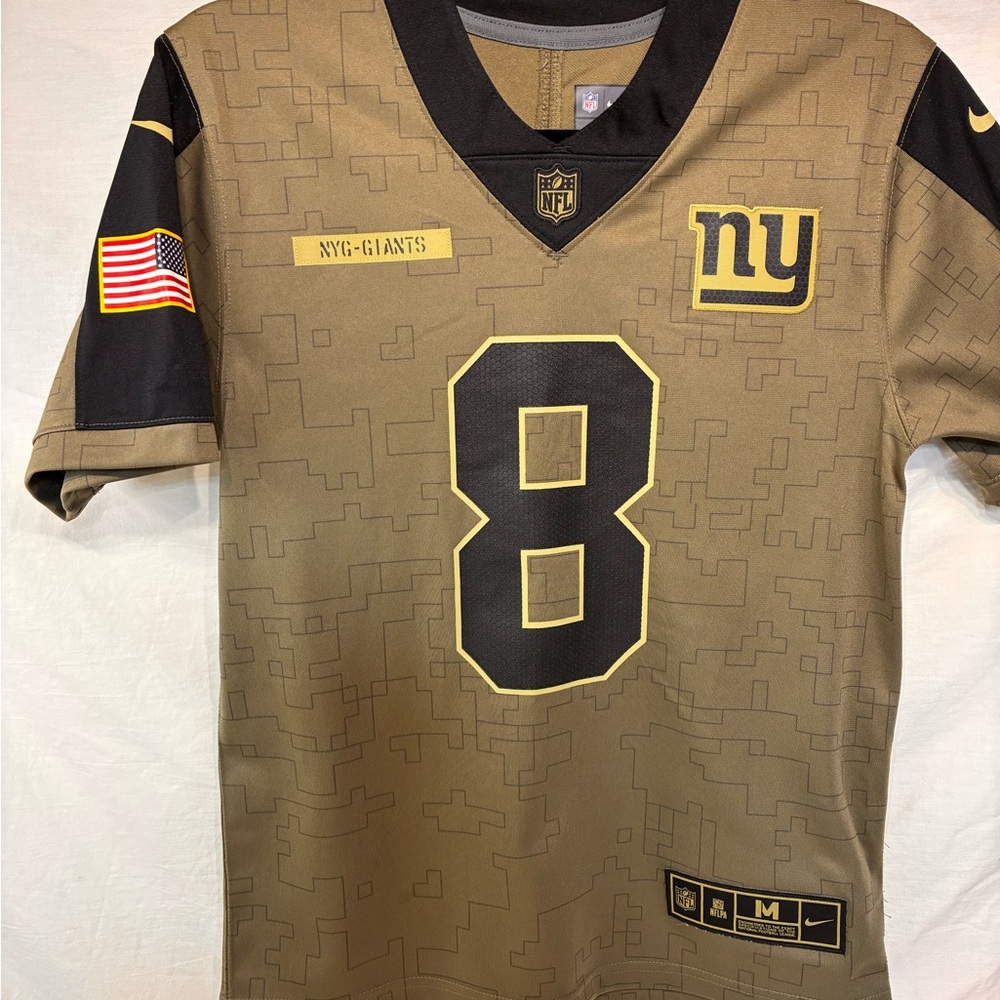 Nike NY Giants Jersey camo Jones number 8 medium
